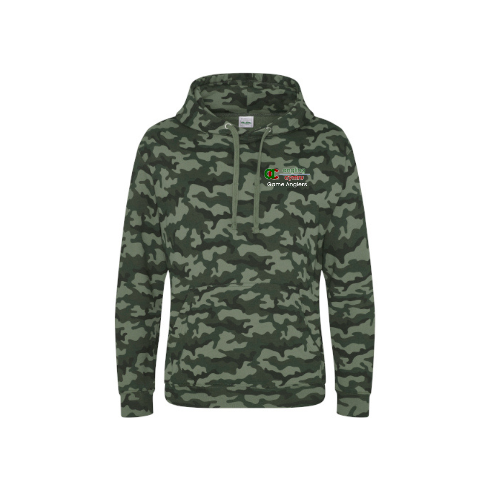 Camo Hoodie - Angling Cymru Game Anglers