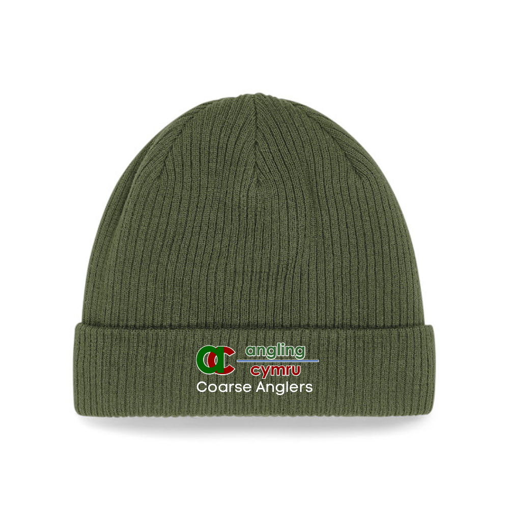 Organic Cotton Beanie - Angling Cymru Coarse Anglers