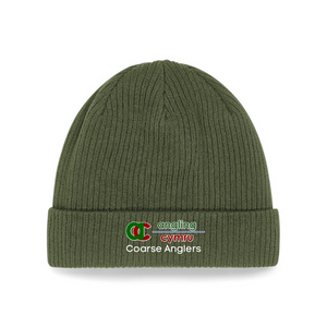 Organic Cotton Beanie - Angling Cymru Coarse Anglers