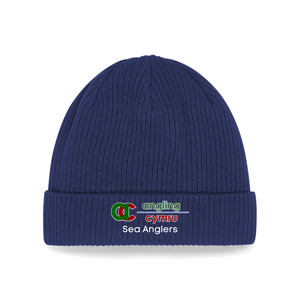 Organic Cotton Beanie - Angling Cymru Sea Anglers